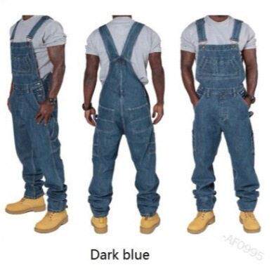 baggy sweatpants men Mens Jeans Overalls Men Jumpsuit