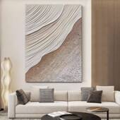 纯手象绘油现画QWE 饰 2302代简画约抽立体肌理客厅入户玄关走廊装