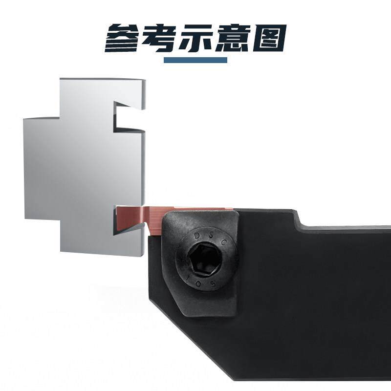 20度燕槽刀三角形立装卡KGBAL202簧槽立车刀架床合金车刀头深尾槽