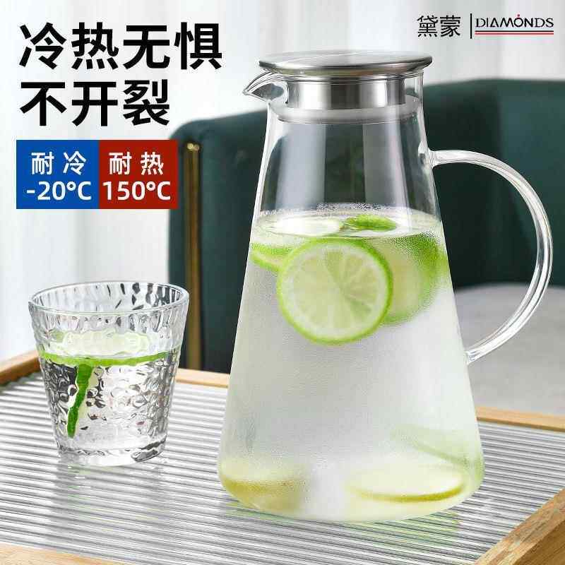【z】冷水壶大容量玻璃耐高温凉白开水杯茶壶套装家用果汁壶防爆