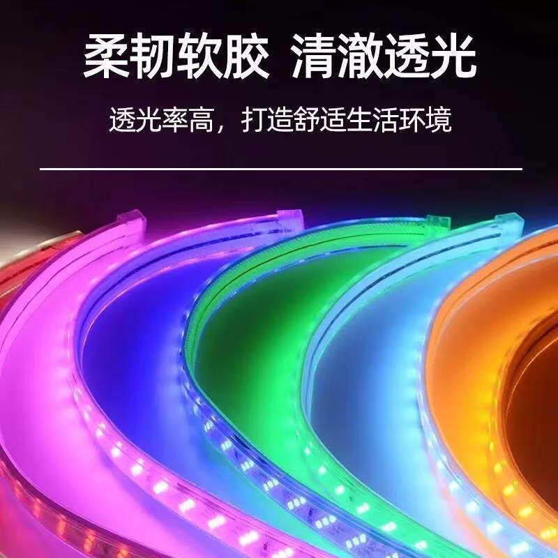 太阳能三排灯带810户防外水亮化工程珠工厂直销LED氛围2835超亮自