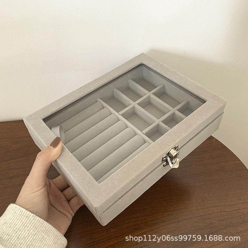 首饰收纳盒少女饰品耳饰戒指耳钉项链展示架简约耳环手表整理盒子,饰品/流行首饰/时尚饰品新,首饰箱,淘宝优惠券,粉丝福利购,淘宝优惠卷