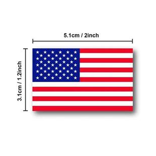 50-250Pc American Flag Stickers USA Patriotic Sticker For