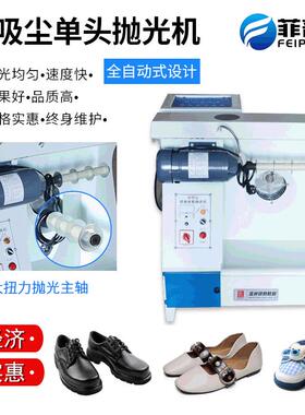 厂家供应单头箱式吸尘调速抛光机表面修饰鞋面自动抛光机
