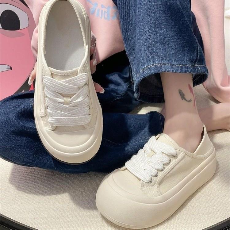 复古做旧小白板鞋板鞋时尚老爹鞋