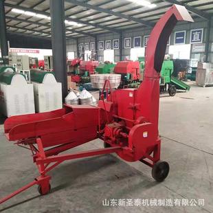 高效率青储铡草机工作视频现货直销自动进料秸秆切断机