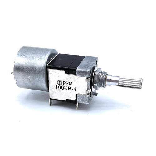 双联B50KB100K-4带马达音响音箱功放音量电位器 单排8脚 花柄25mm