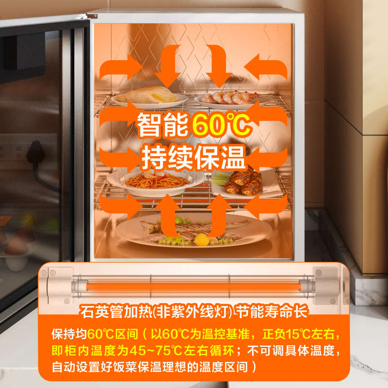 2025新款饭菜保温柜神器冬季厨房家用热菜保温箱插电加热恒温菜罩