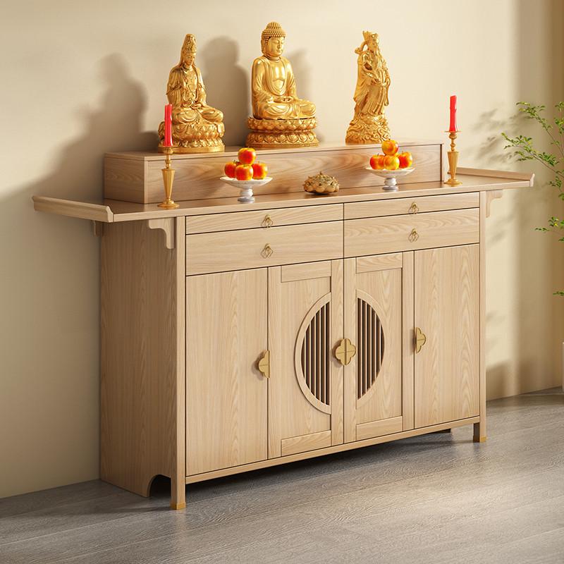 实木供桌香案家用财神桌农村大厅香火桌新中式佛堂佛桌拜祖先条案