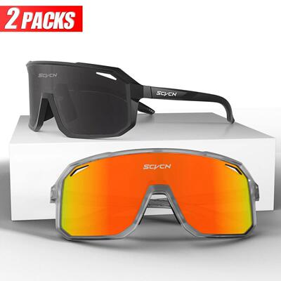 SCVCN Sports Men UV400 Sunglasses Cycling Glasses Runing Cyc