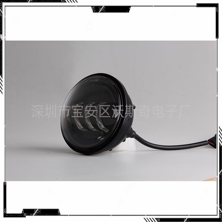 新款直销现货适用哈雷摩托车led4.5寸雾灯 30W辅助灯转向灯侧灯行