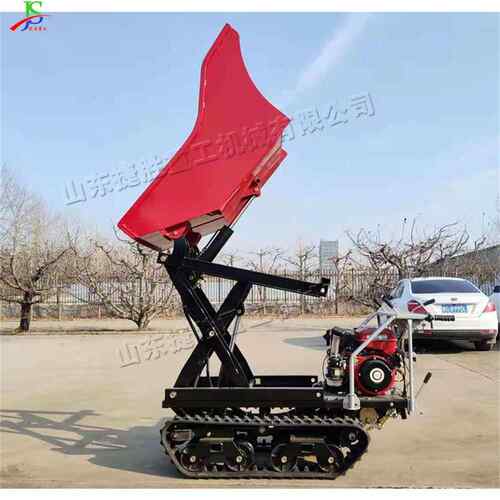 Track transfer vehicle 小型履带式转运车 举升式自卸翻斗搬运车