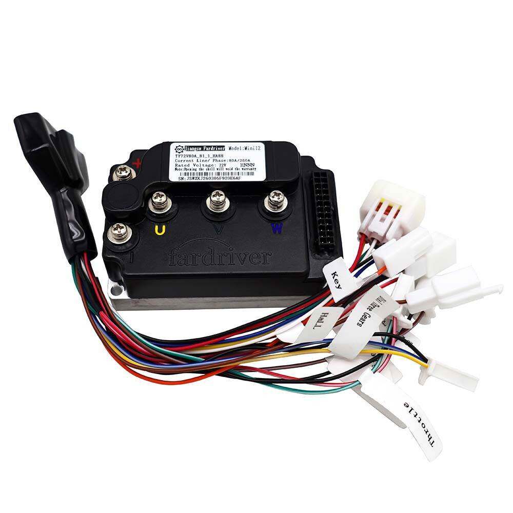 Fardriver远驱电动车电摩滑板车ND72260mini电机控制器80A/260A