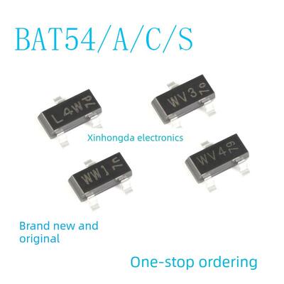 BAT54 BAT54A BAT54C BAT54S 丝印L4W/WV3/WW1/WV4 肖特基二极管