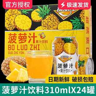 瑞丽江菠萝汁饮料整箱310ml*24罐 夏天解渴饮料整箱批特价商用