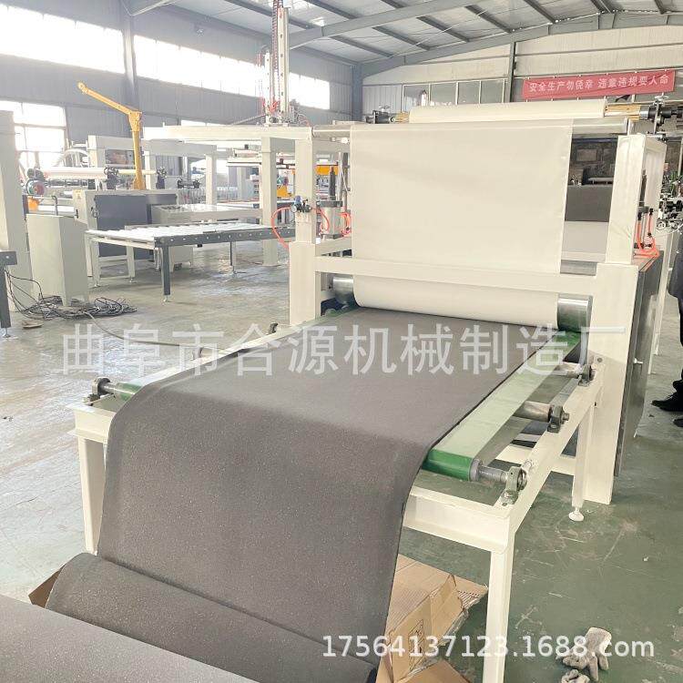 双面宣纸牛皮纸平贴机 自动吸盘上下板自动码垛 冷胶涂胶贴面机