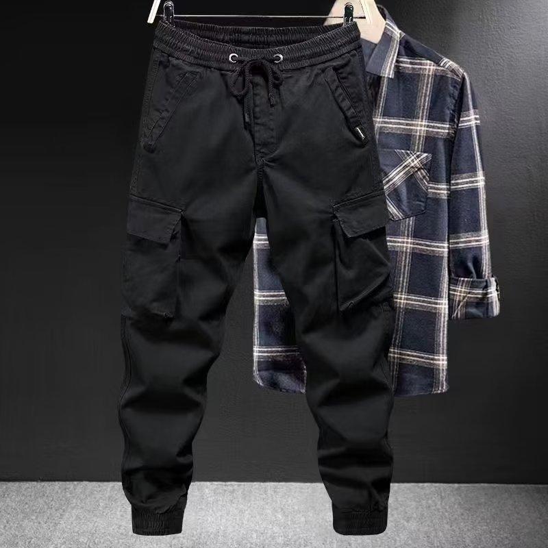 Z 55789 Men's Loose Cargo Pants 士宽松束脚工装裤跨境外