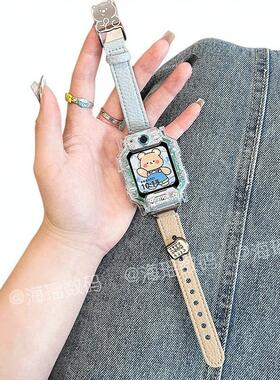 小熊面包适用于小天才电话手表表带Z10/z9/z8可爱z7s/z6巅峰z6a/z