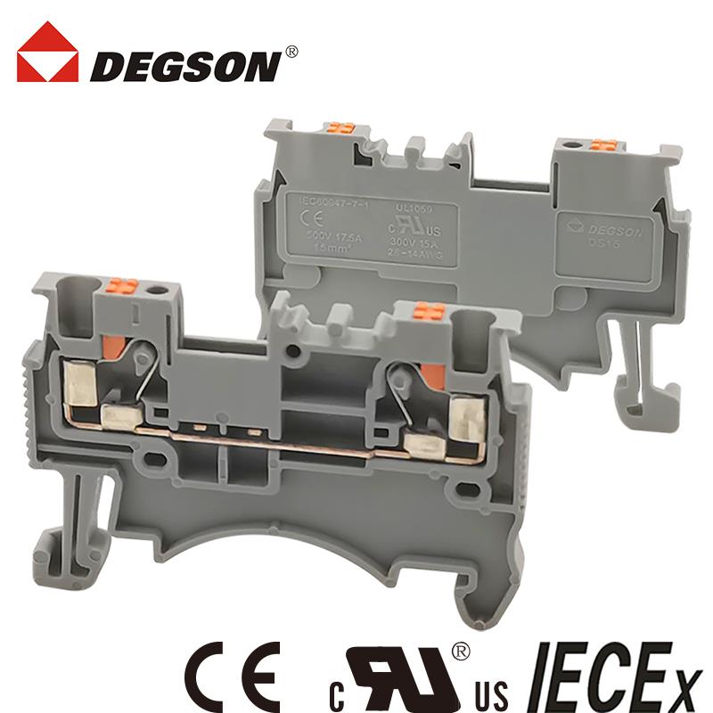 DEGSON高松直插导轨式接线端子DS1.5-01P-11-00ZH凤凰PT1.5 DP1.5