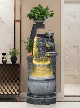 欧式假山流水喷泉摆件循环水客厅招财落地风水球生财水景加湿器