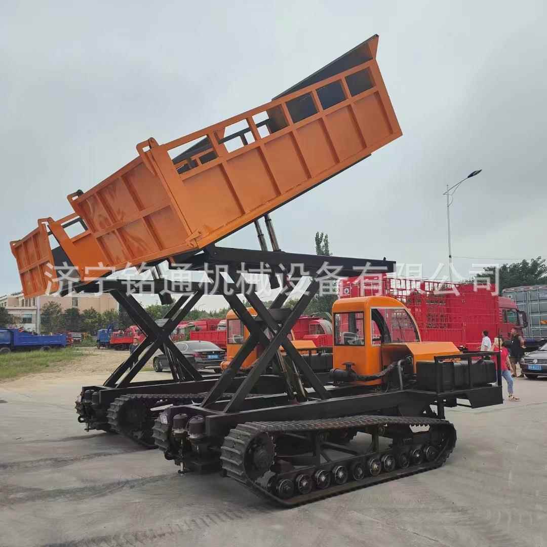 工程履带农用车升降自卸履带车工程升降翻斗车柴油发动机支持定制