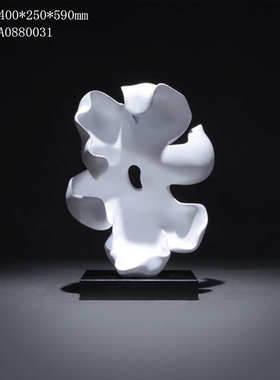 现代酒店雕塑艺术摆件别墅样板房间抽象摆设客厅陈设家居饰品创意