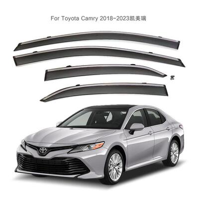 专用于丰田2018-2023凯美瑞晴雨挡车窗雨眉加厚注塑CAMRY 导流板