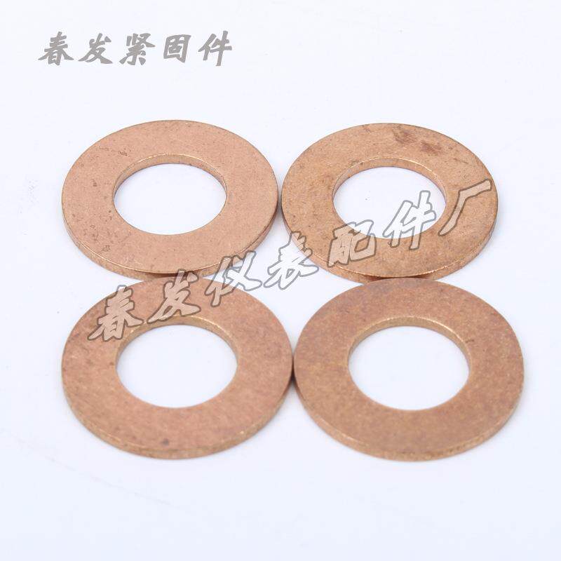 现货压力表10x2x1MM紫铜加0垫片定高温502锁黄铜厚垫紧圈可加工