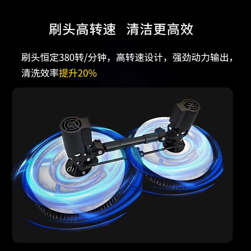 盛阳光机684光伏板清洗工具4日80瓦大功设率无刷电太阳能板清洗备