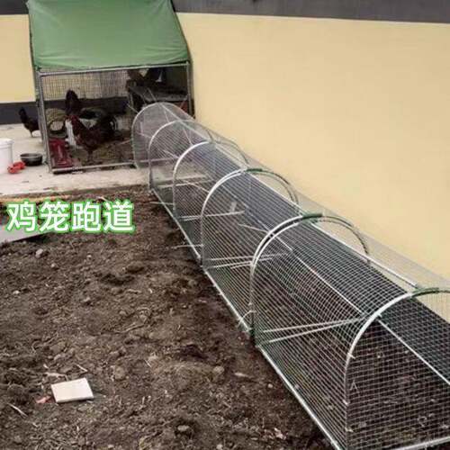 铁网鸡笼兔笼跑道养鸡隧道笼子农场户外溜达鸡笼子庭院农家用散养