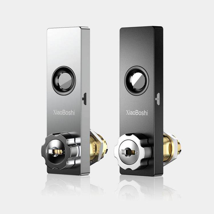 智能密码指纹抽屉锁铁皮文件柜子锁芯报箱锁更衣柜锁档案转舌锁