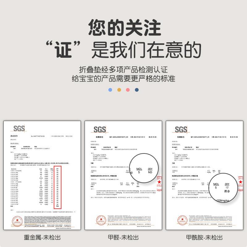 婴儿爬行垫加厚折叠款儿童拼接早教地垫宝宝爬爬垫家用无毒无味图片