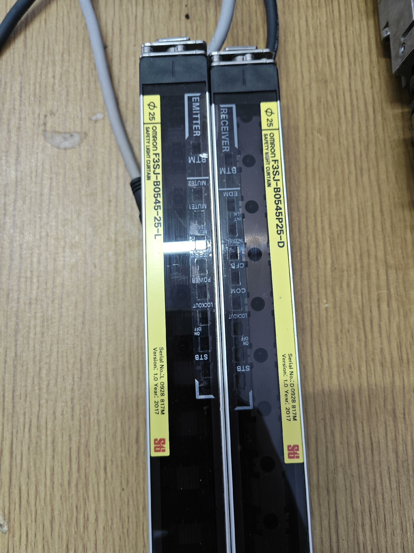 拆机欧姆龙安全光栅F3SJ-B0545P25-D/