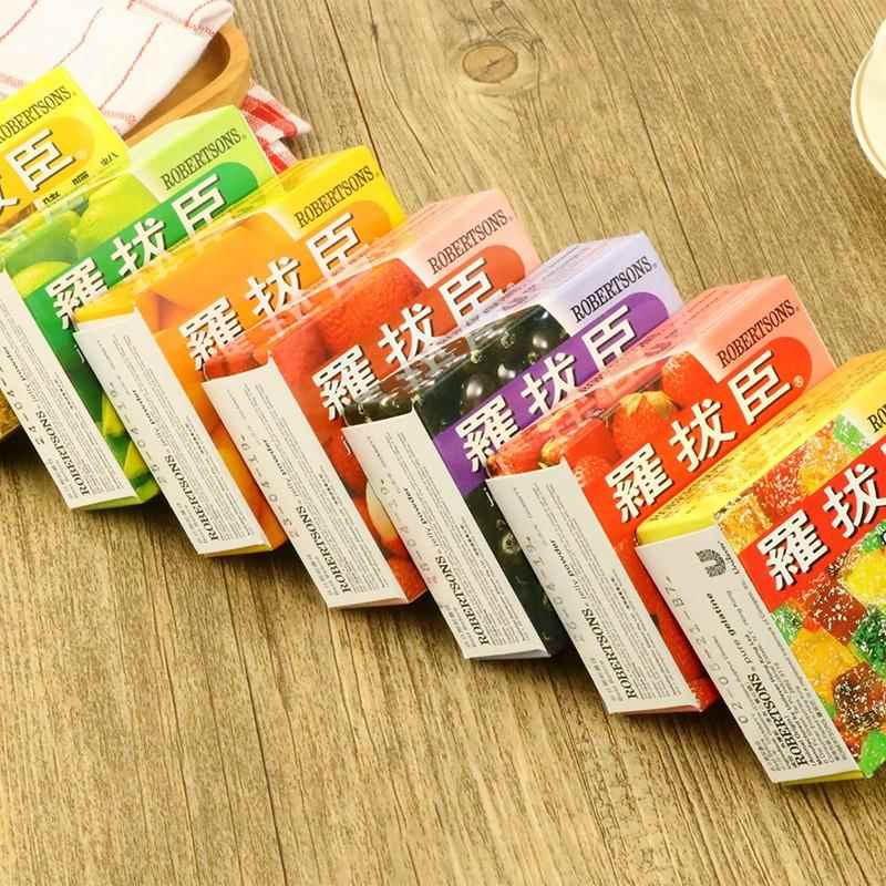 香港罗拔臣啫喱粉80g草莓芒果菠萝荔枝黑加仑口味自制果冻布丁粉