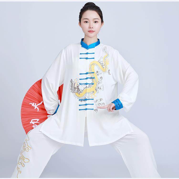 正品2024年端小和山太极服女中国龙中团老高年表演服男士体武术练