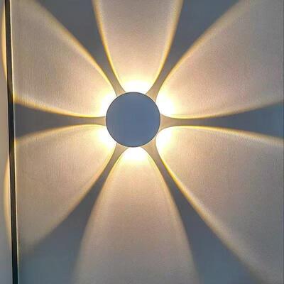 花墙朵充氛电人体感应遥灯氛围射光897灯过控道背景灯蘑菇照画围