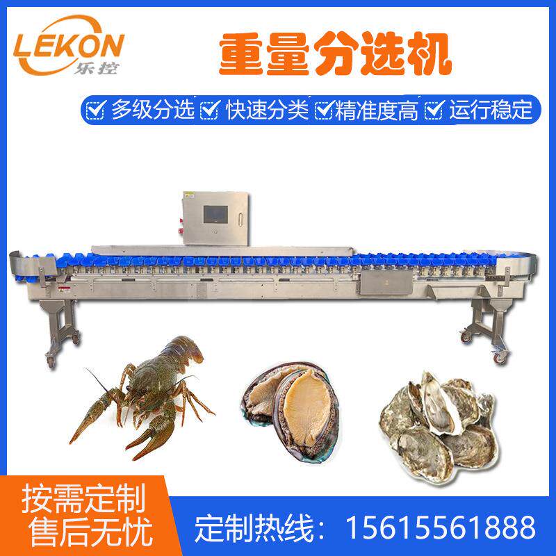 多级高速海鲜重量分选机全自动牡蛎海参重量分拣机水果分选机
