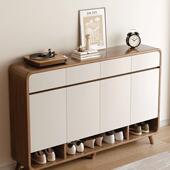 大容量实木储色鞋 柜门B278BB2口用家入户楼道外玄关柜一体新收纳