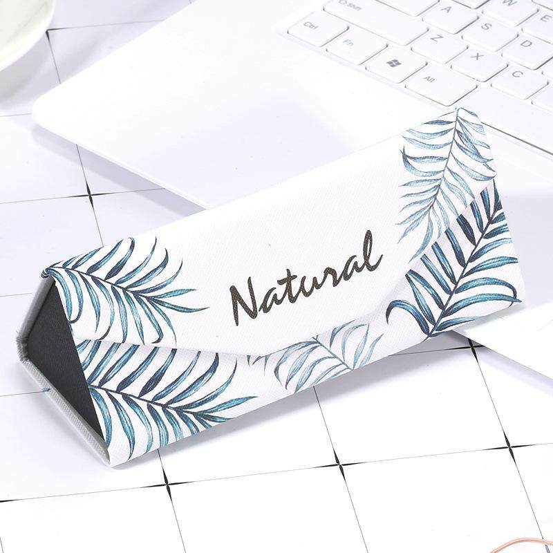 眼镜盒女韩国小清新复古优雅男款折叠便携式可爱眼睛太阳墨镜盒