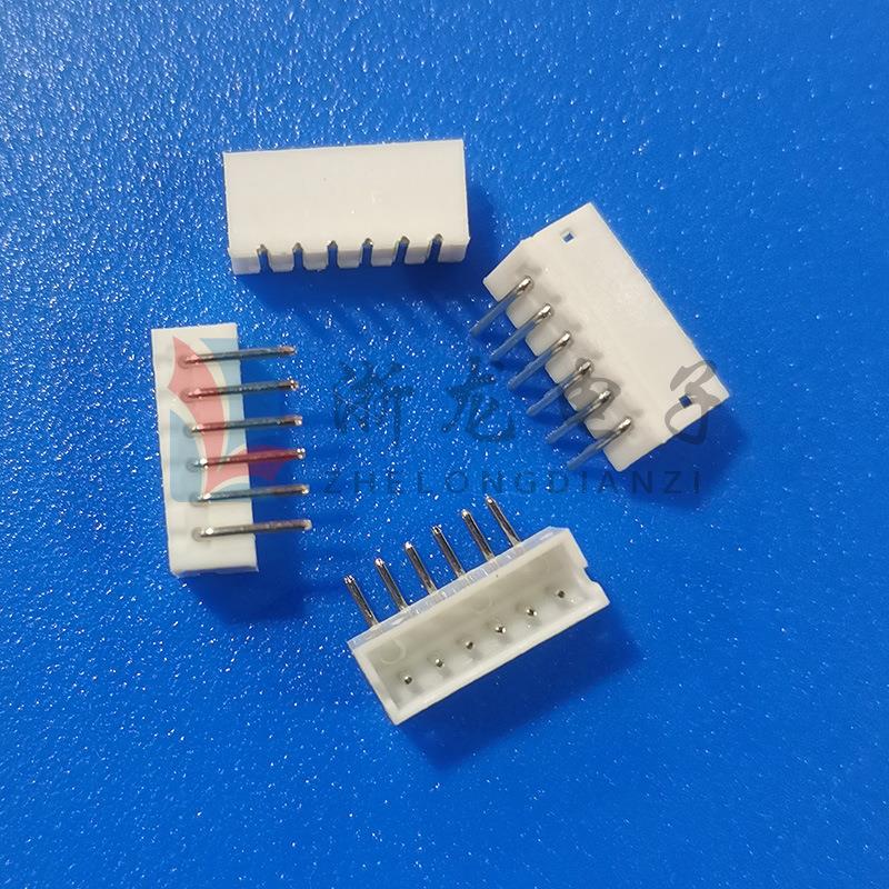 接插件ZH1.5-6P弯插端子1.5-6AW弯针座 90度条形连接器 1000只