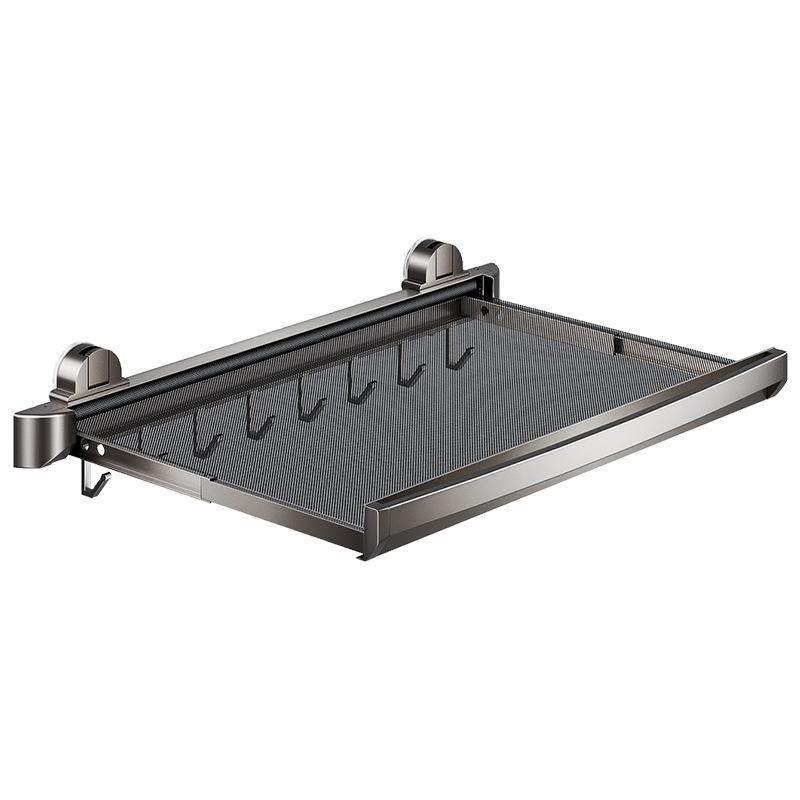 家用厨房吸盘备菜置物架免打孔可折叠单层网布配菜盘壁挂收纳架子,厨房/烹饪用具,抹布架/厨房清洁收纳架,淘宝优惠券,粉丝福利购,淘宝优惠卷