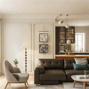 中高级玄关意式道古风挂饰挂件金属过壁挂吊杆壁饰感铁艺墙面装饰