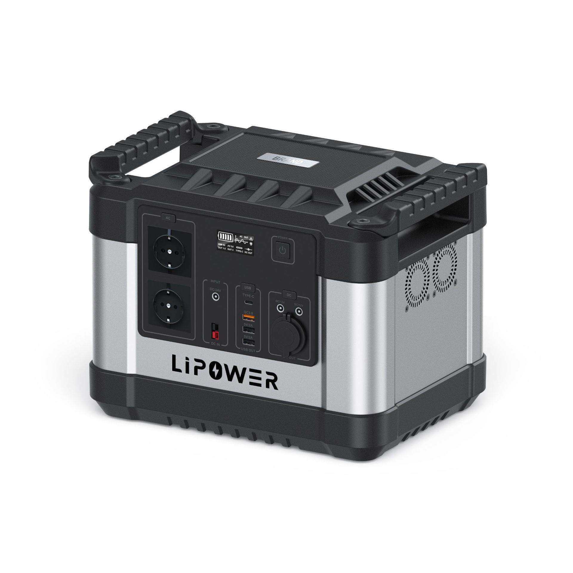 1500W大功率储能电源户外应急电源便携储能箱 太阳能发电夜市电源