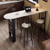 客厅岩吧台桌家中古风餐边柜小户985墙型客厅靠隔断用简板约岛台