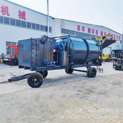 移动式混合料搅拌设备沥青搅拌机小型固态沥青油加热拌合机