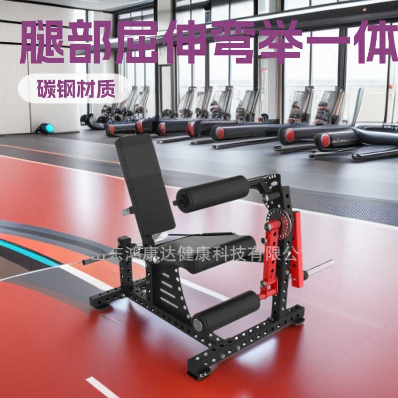 力量健身坐姿腿部伸展和屈曲训练器健身房商用腿部屈伸弯举一体机
