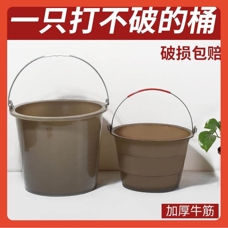 ∈工地灰桶大号水泥桶牛筋桶加厚建筑装修油漆砂浆泥工橡胶桶