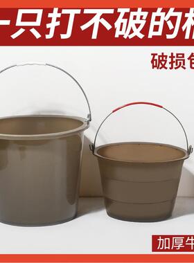 ∈工地灰桶大号水泥桶牛筋桶加厚建筑装修油漆砂浆泥工橡胶桶