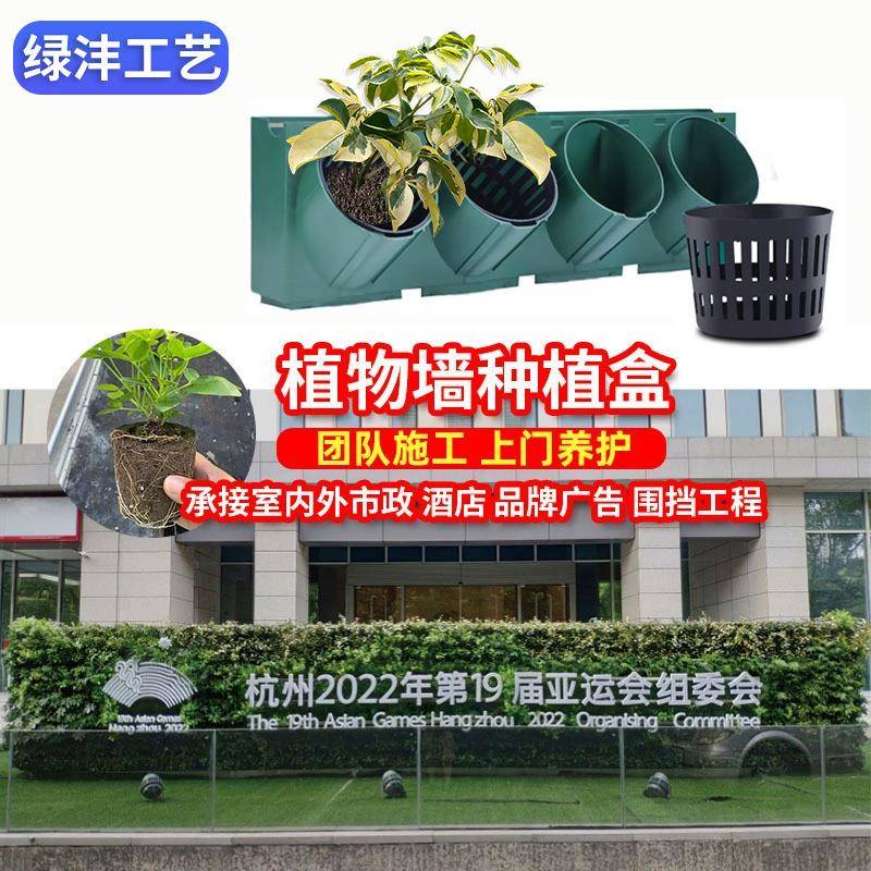 植物墙花盆容器垂直绿化围蔽墙种植花槽户外立体绿化种植盒壁挂式