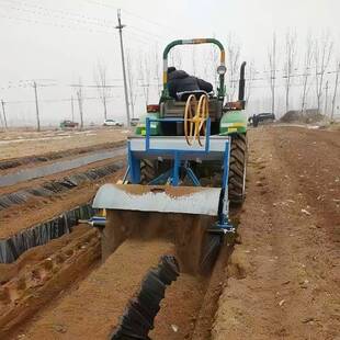 新款薯类种植旋耕起垄覆膜一体机多功能地瓜种植起垄机铺膜机